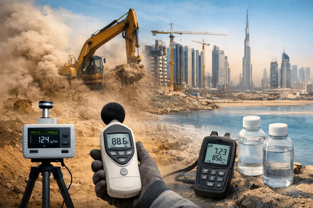 construction site environmental testing uae